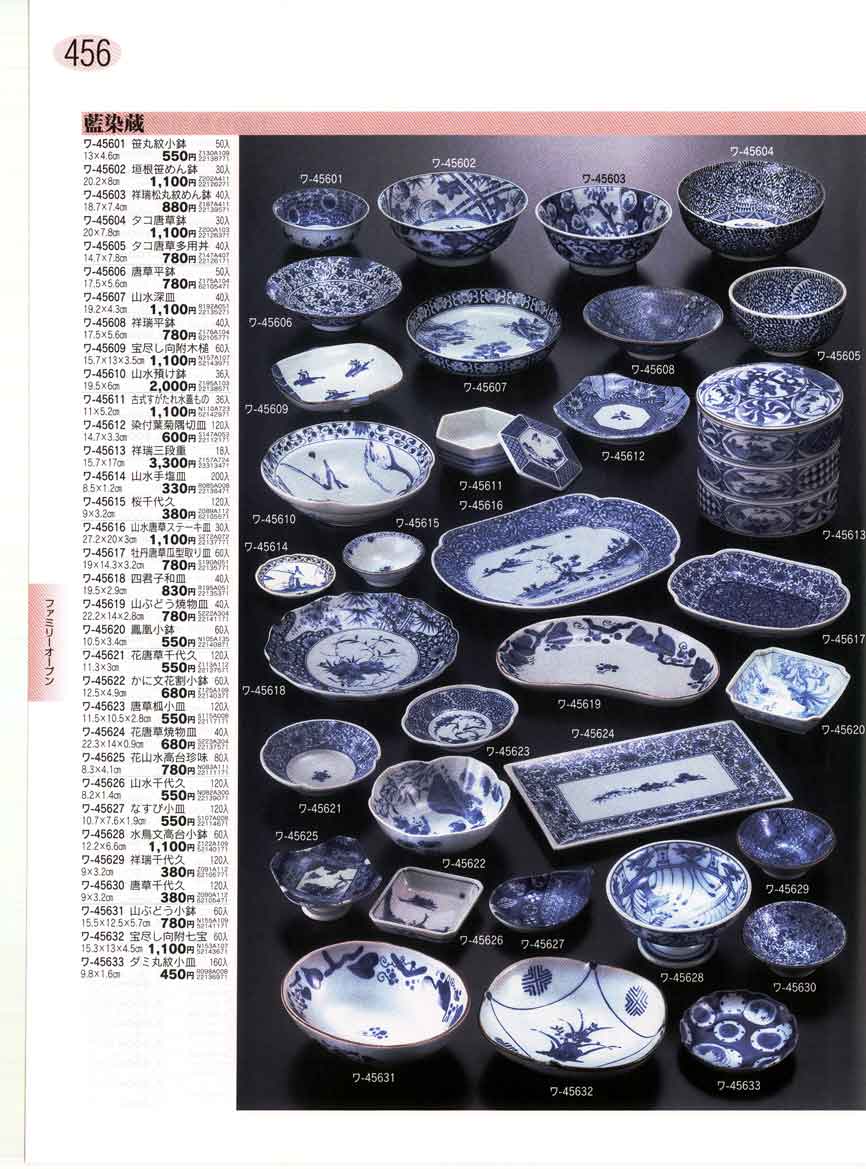 食器 ファミリーオープン 藍染蔵 ぎとう 陶器大全集 ２００２