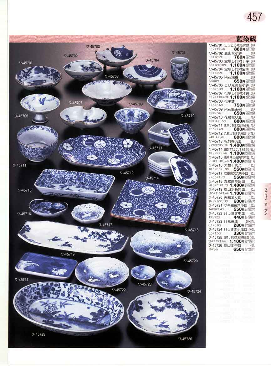 食器 ファミリーオープン 藍染蔵 ぎとう 陶器大全集 ２００２