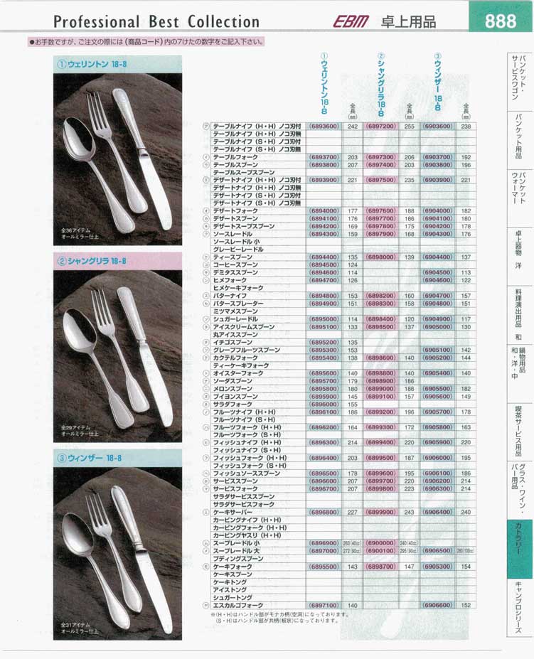 食器 カトラリー・18-8ステンレス プロフェッショナルベスト