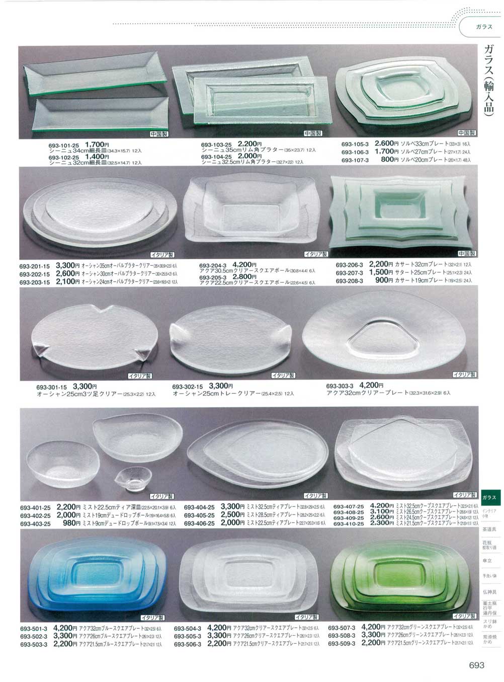 食器 ガラス（輸入品）器蔵５－693ページ