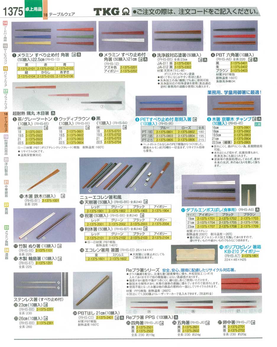 T-ポイント5倍 Daiwa 台和 ニューエコレン箸和風 天削箸（５０膳入