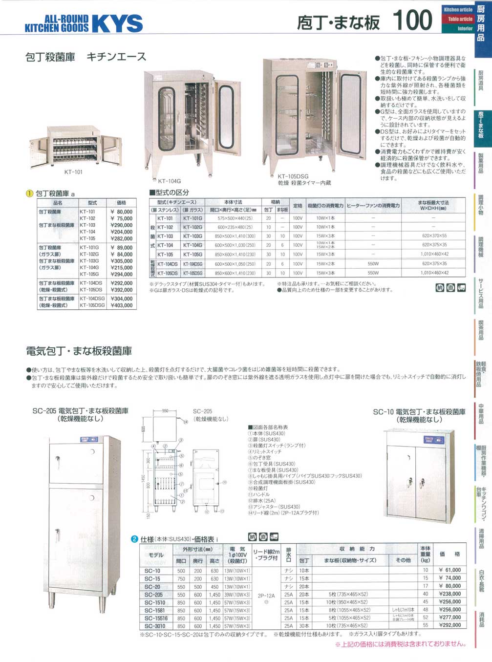 割り引き 電気式 庖丁殺菌庫 ＳＣ−１５ qdtek.vn