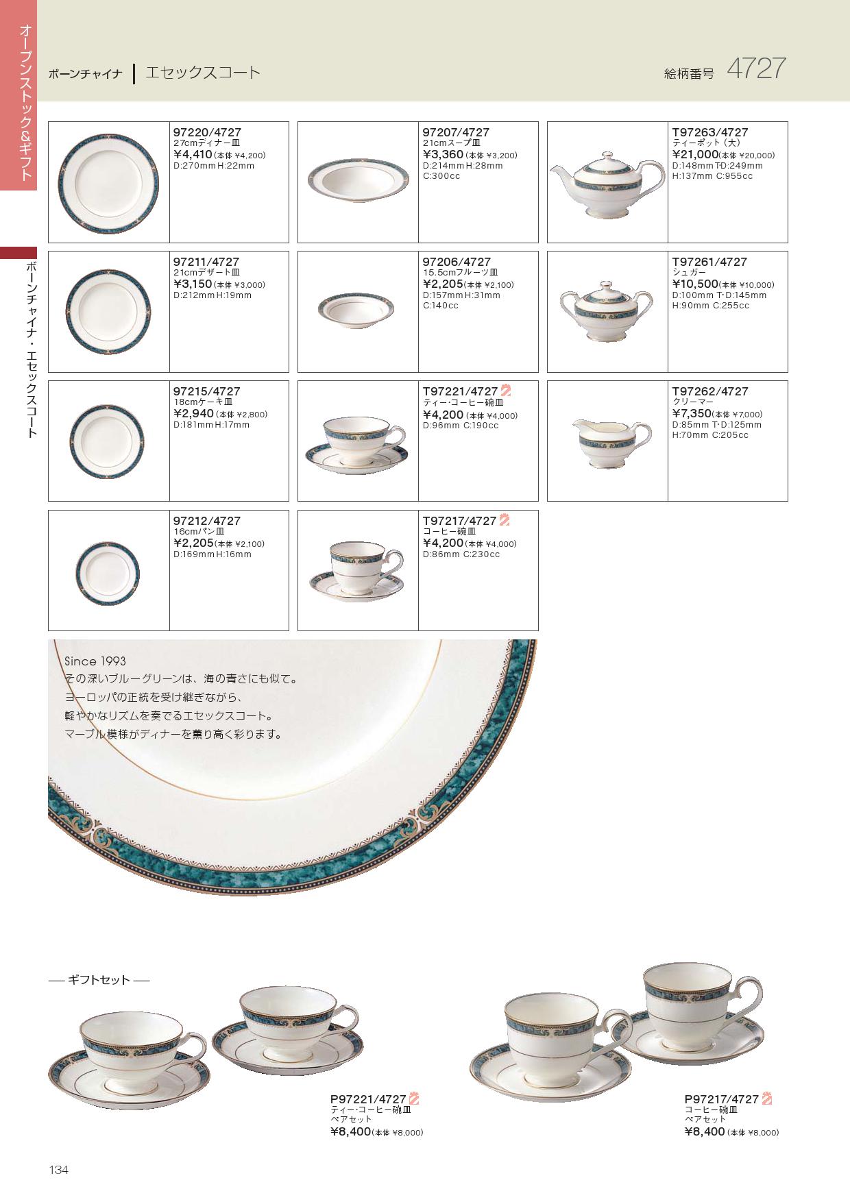 ノリタケ　食器　皿6枚揃　ノリタケエセックスコートシリーズ　18・5cm皿