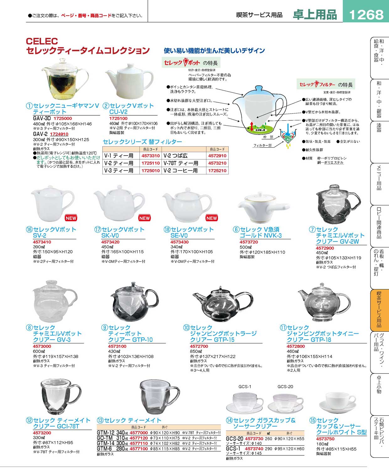 セレック celec耐熱ガラス ティーポット ニューギヤマン コク旨 Vポット 耐熱ガラス ポット 300ml GAV-2 C 樹脂蓋