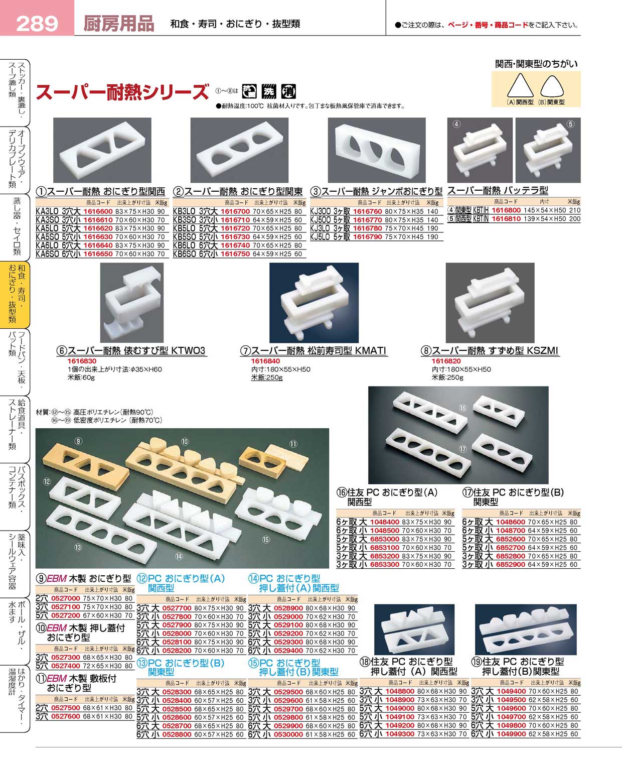 住友 ＰＥ おにぎり型（Ａ）関西型 ３ヶ取 大 ＯＡ３ＬＯ(90)（商品番号6853200）