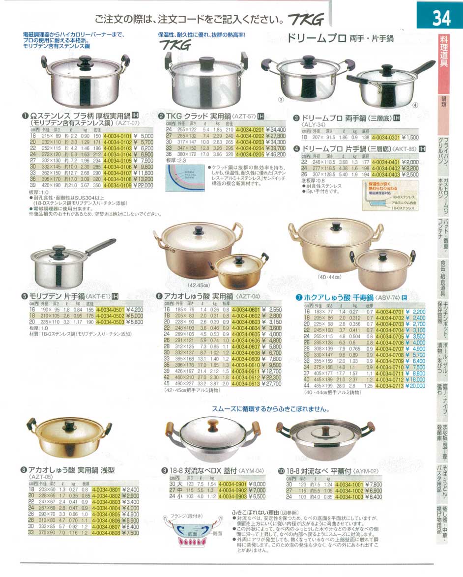 7-0040-0709)AZT04033(100)アカオ しゅう酸実用鍋 ３３ｃｍ（商品番号4-0034-0609）