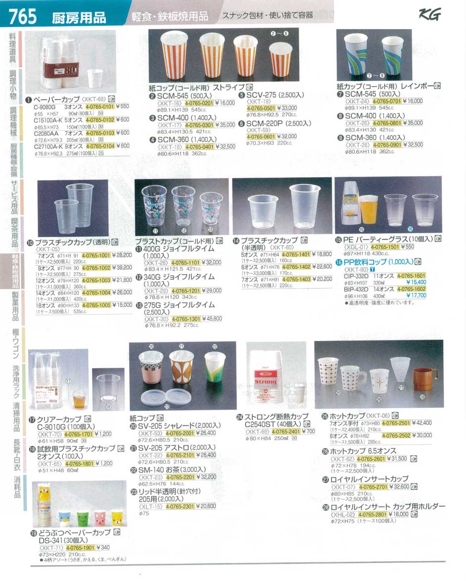 食器 紙コップ プラスチックカップ ペーパーカップ ｔｋｇ１４ １ 遠藤商事 765ページ