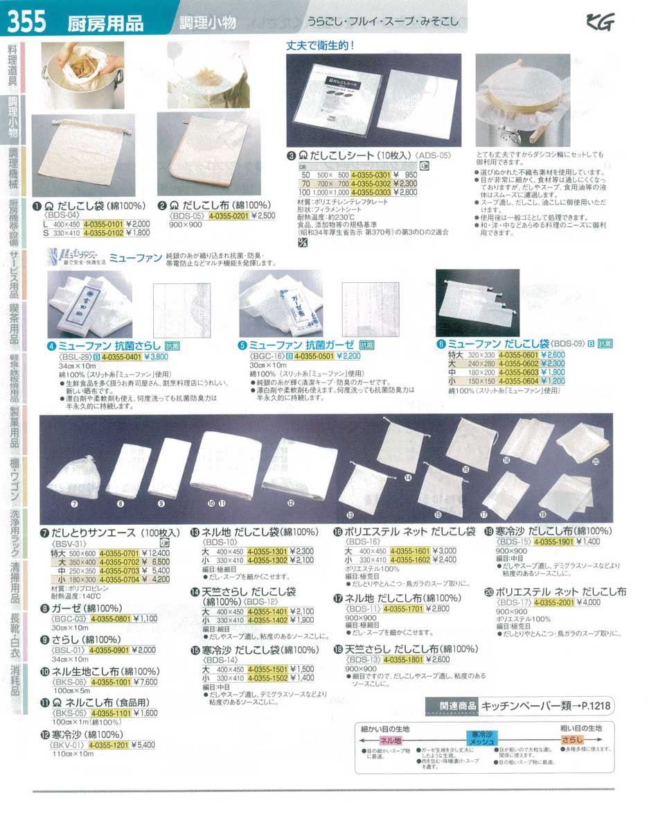 9-0445-0901)BKS0601(90)ネル生地こし布（綿１００％）１００ｃｍ×５ｍ