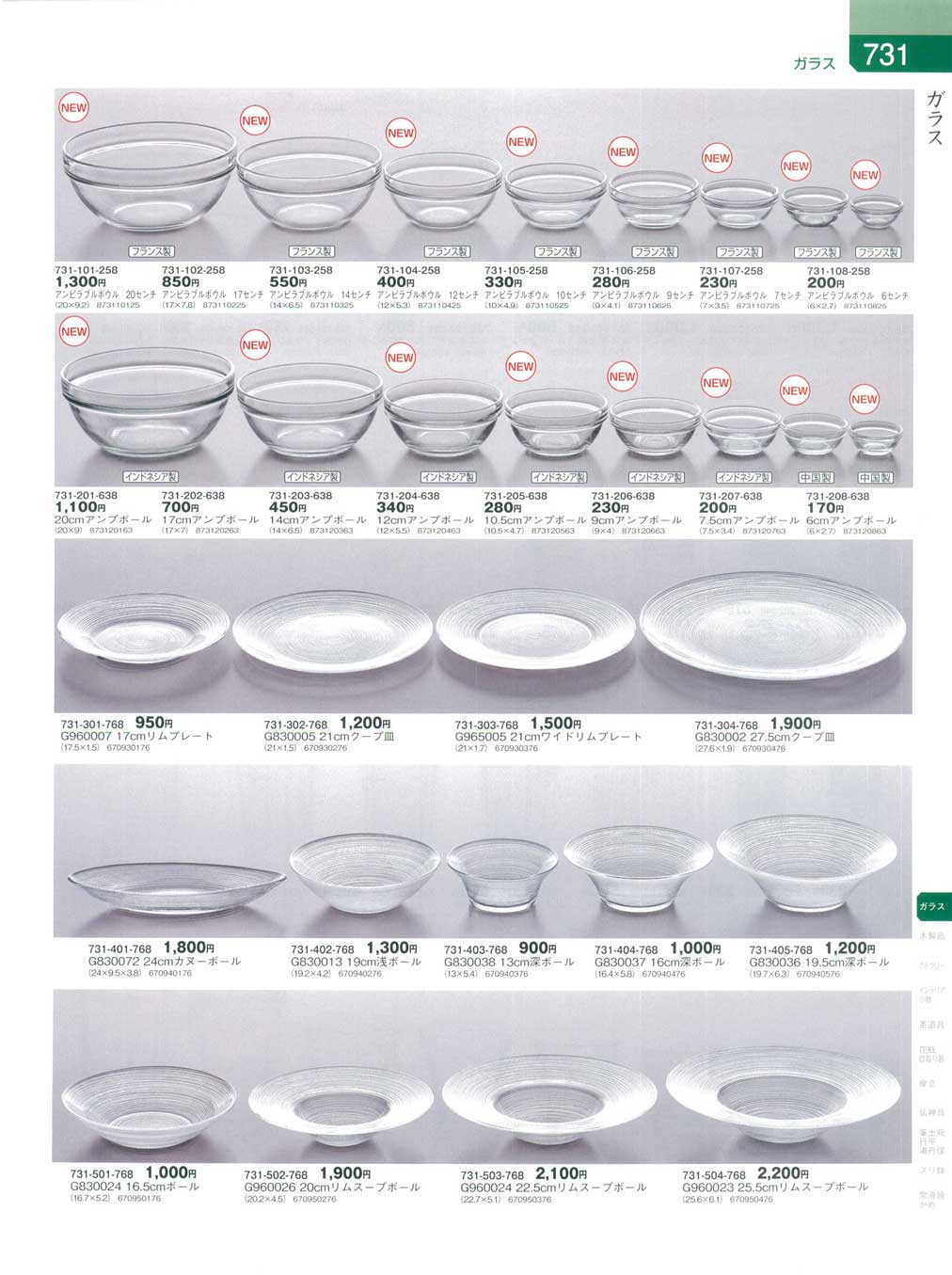 食器 ガラス器蔵８－731ページ