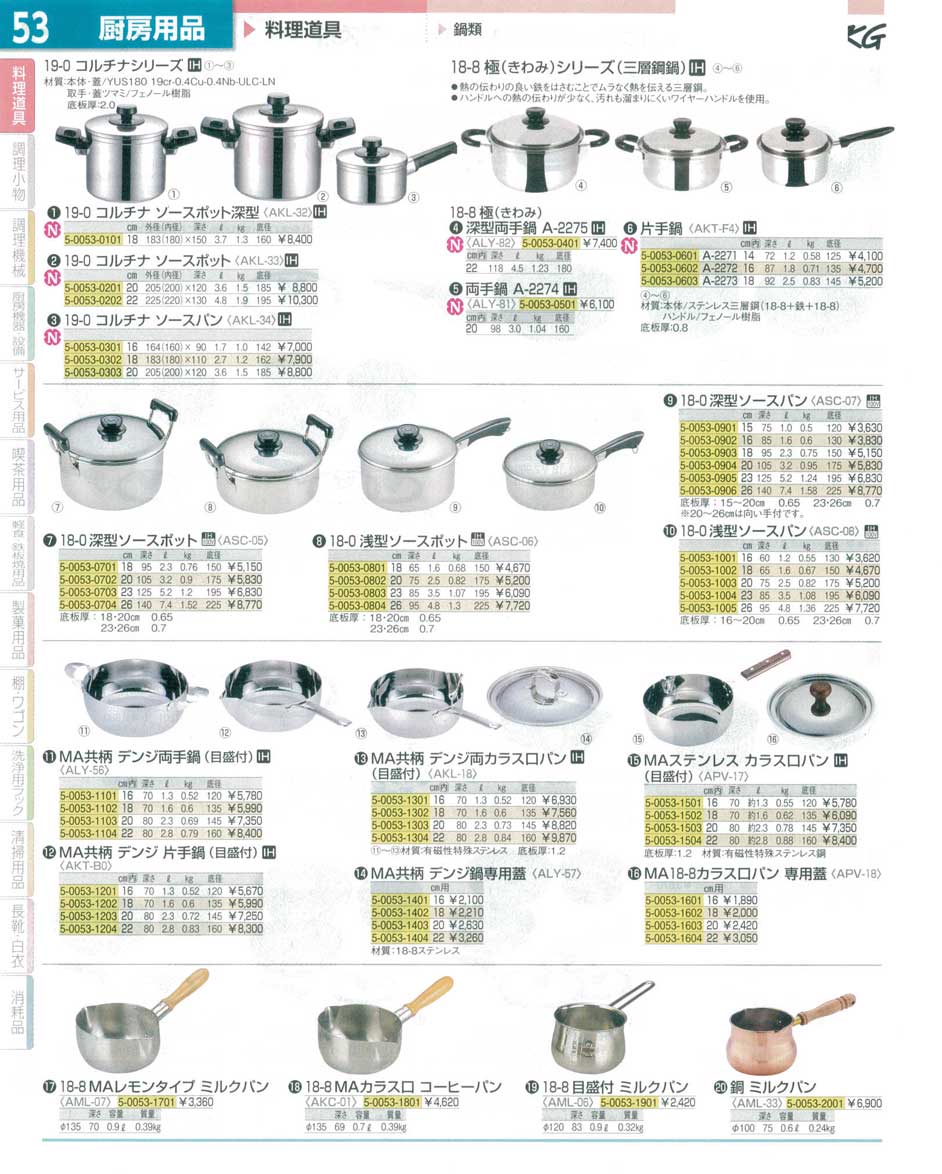 食器 ソースポット・ミルクパン ＴＫＧ１５－１ 遠藤商事－53ページ