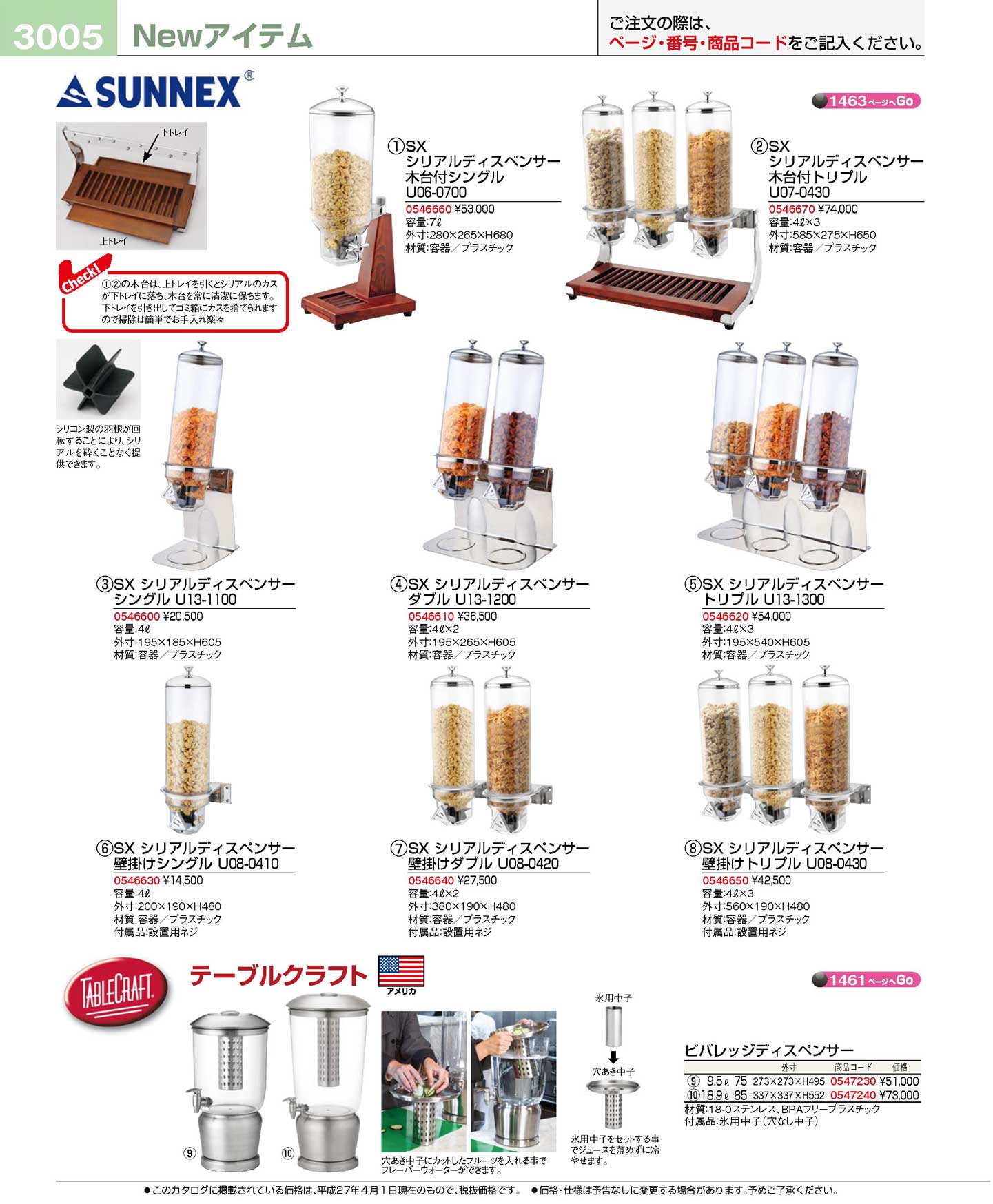 ＳＸ シリアルディスペンサー トリプル Ｕ１３-１３００(90)（商品番号