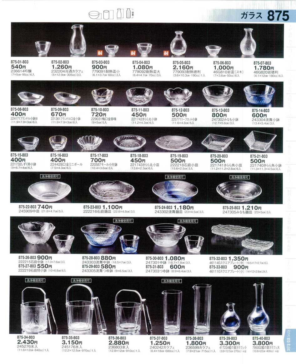 食器 ガラス器器望３－875ページ