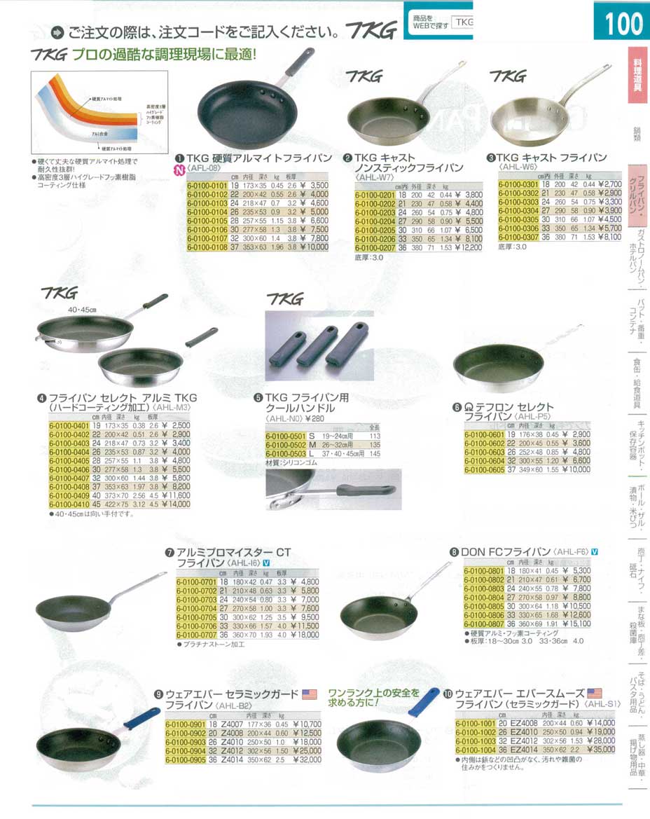 食器 フライパン ＴＫＧ１６－１ 遠藤商事－100ページ