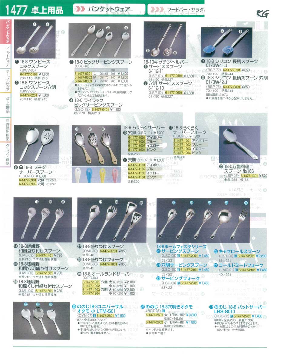 食器 フードバー・サラダバー・サービススプーン ＴＫＧ１６－１ 遠藤商事－1477ページ