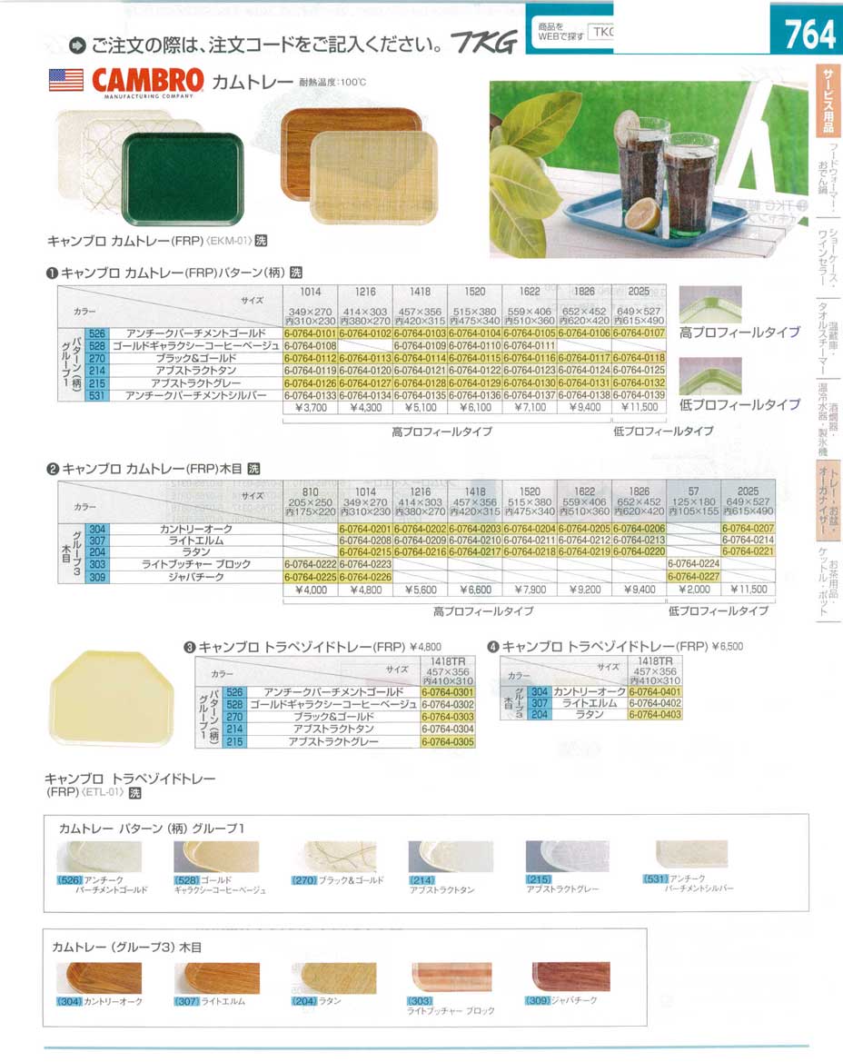 全店販売中 キャンブロ 1216 カムトレー FRP ラタン CAMBRO jobs