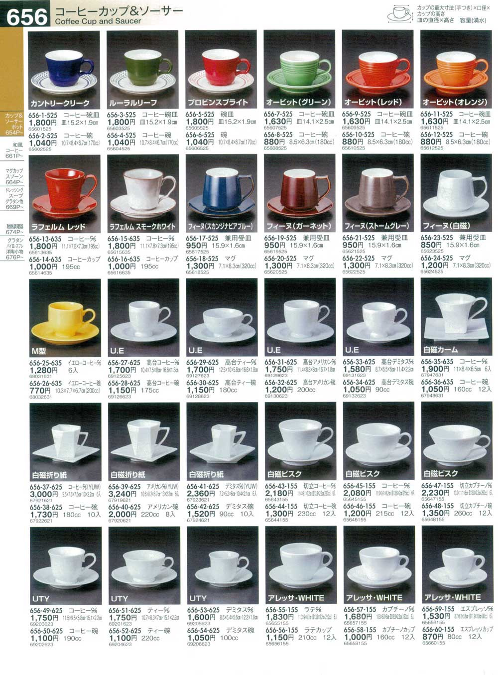 食器 コーヒーカップ＆ソーサーCoffee Cup and Saucer うつわ１５－656 