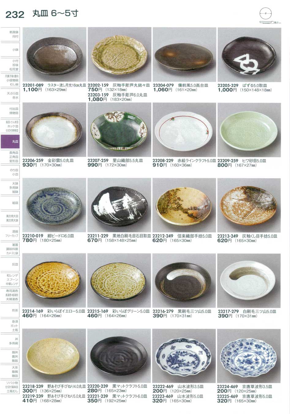 食器 丸皿Japanese Plate 陶里２９－232ページ