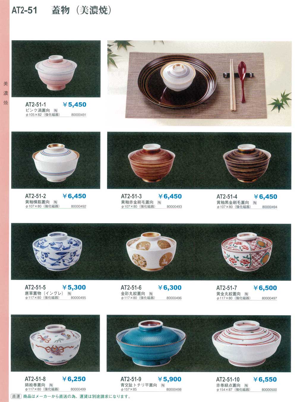 食器 蓋物（美濃焼）やすらぎ和洋中陶器・有田焼２－51ページ