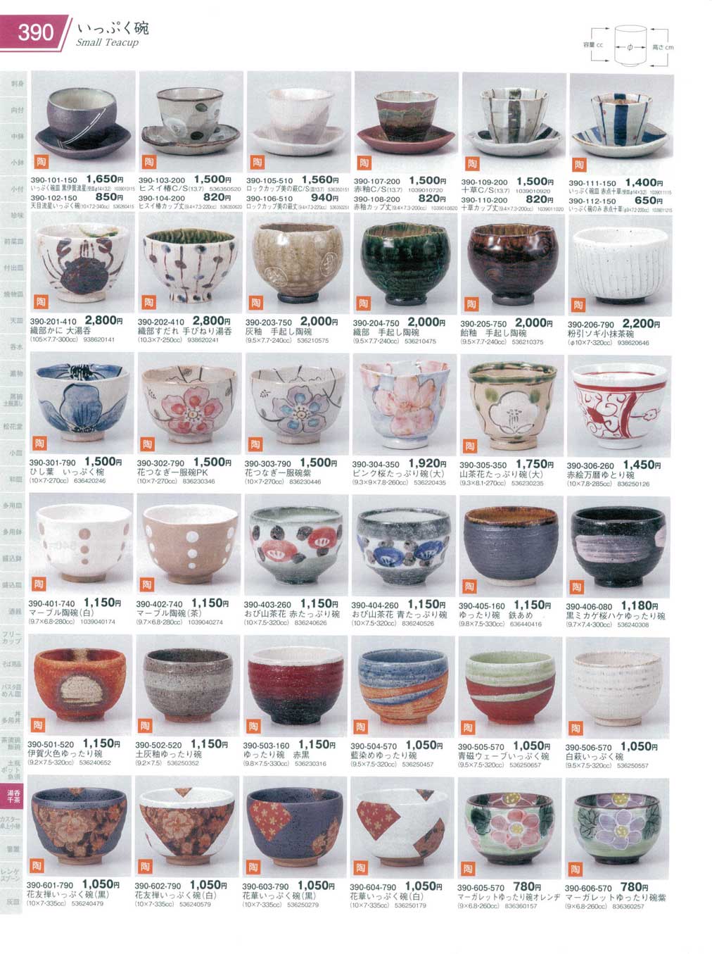 食器 いっぷく碗Small Teacup 器蔵１０－390ページ