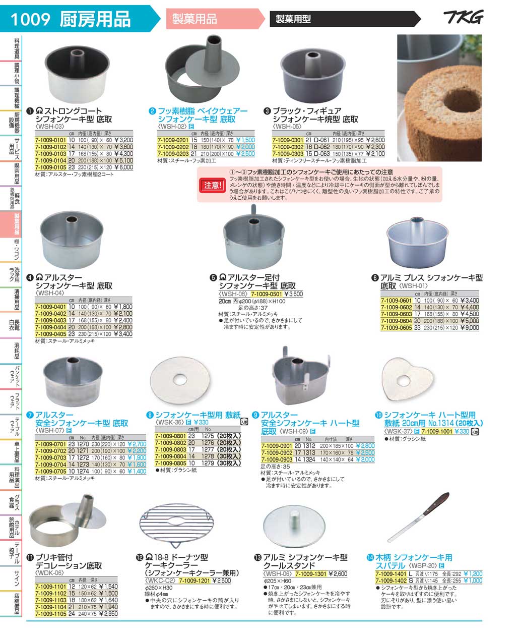 食器 製菓用型 ＴＫＧ１７－１ 遠藤商事－1009ページ