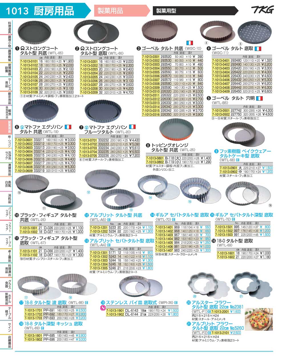 食器 製菓用型 ＴＫＧ１７－１ 遠藤商事－1013ページ