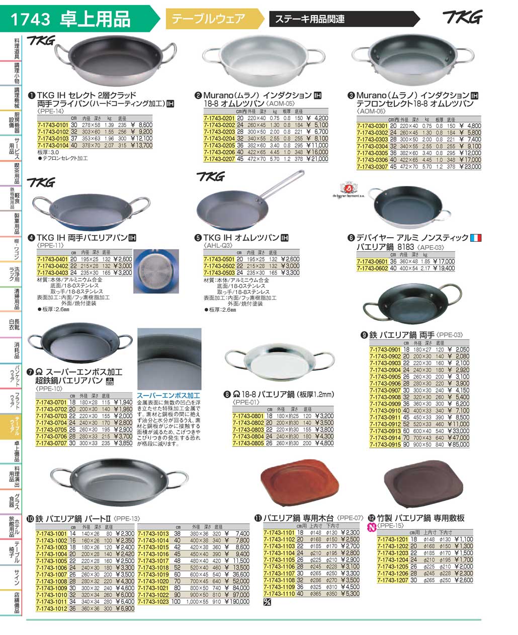 食器 ステーキ用品関連 ＴＫＧ１７－１ 遠藤商事－1743ページ