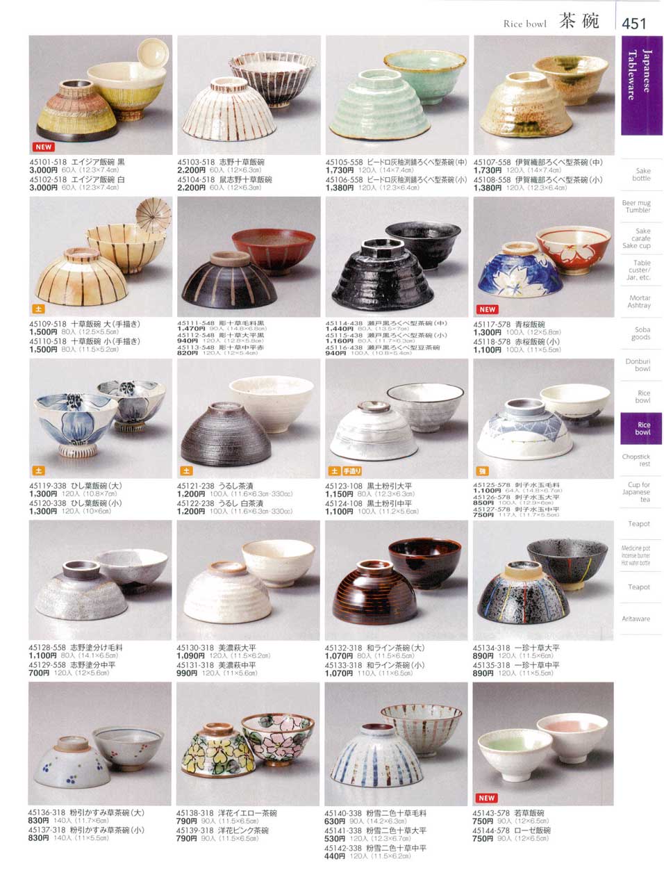 食器 茶碗Rice bowl 陶雅１８－451ページ