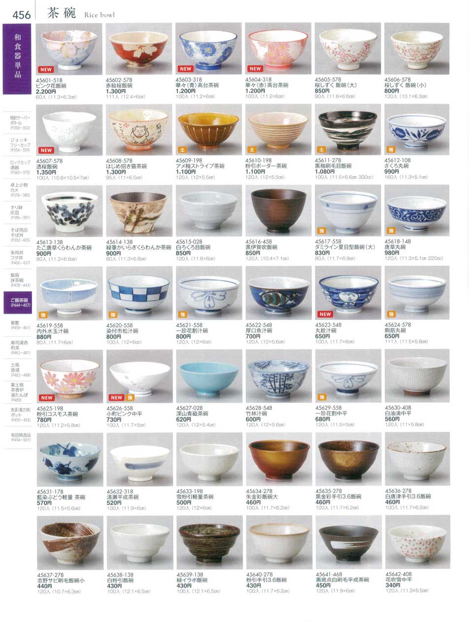 食器 茶碗Rice bowl 陶雅１８－456ページ