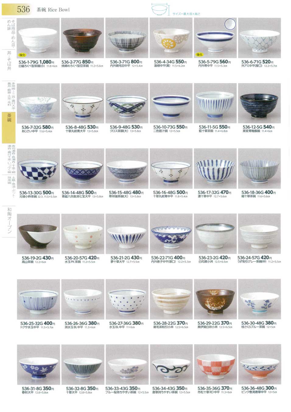 食器 茶碗Rice Bowl みやび街道３－536ページ