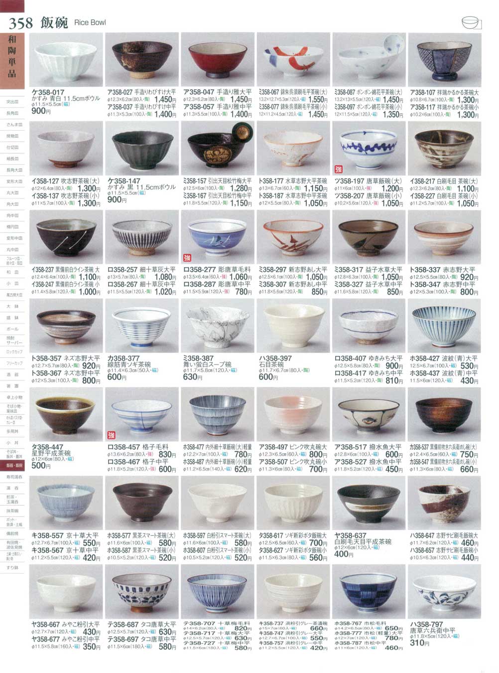 食器 飯碗Rice Bowl ときわ２７－358ページ