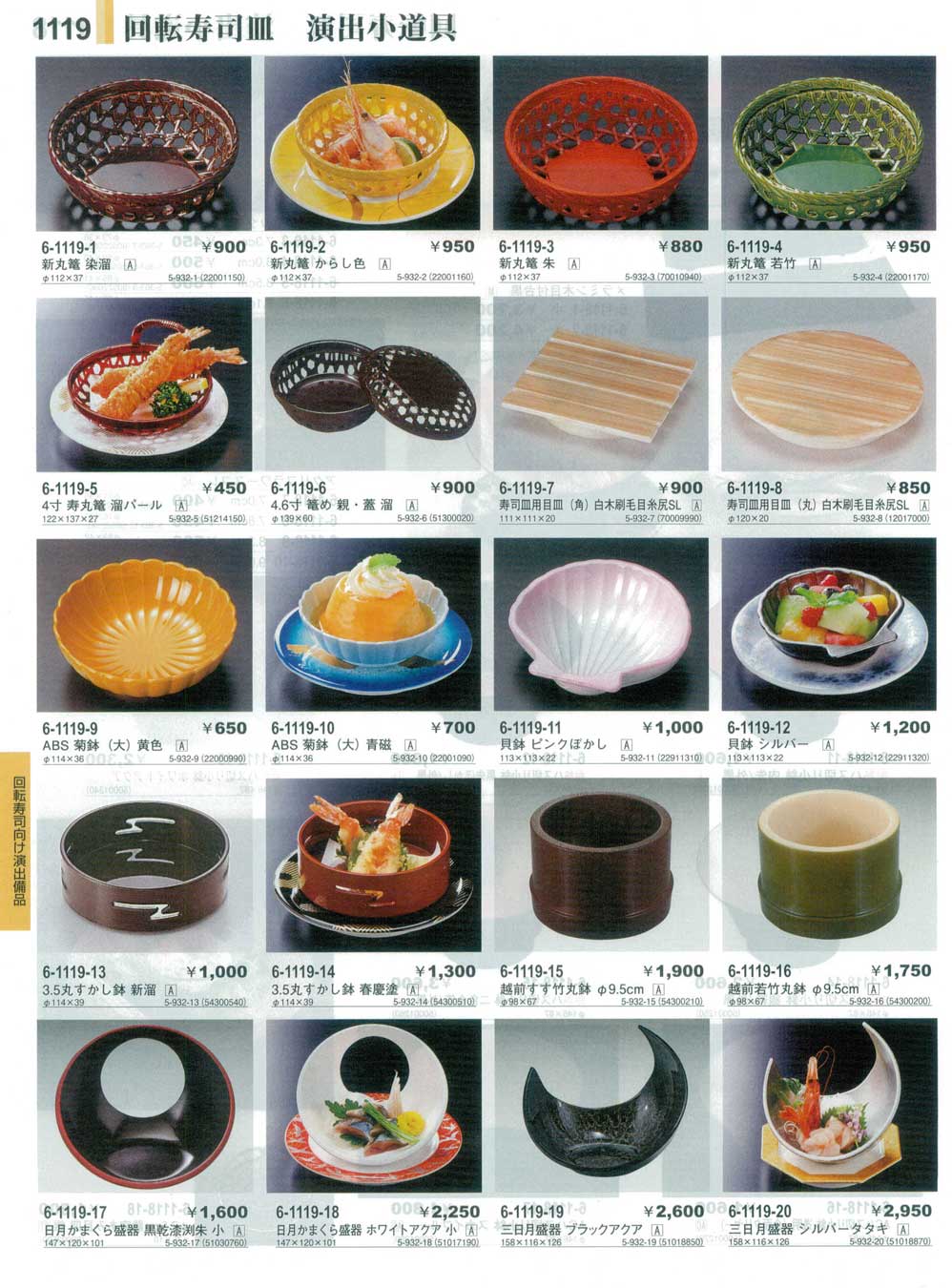 食器 回転寿司皿演出小道具Sushi Plates やすらぎ３１－1119ページ