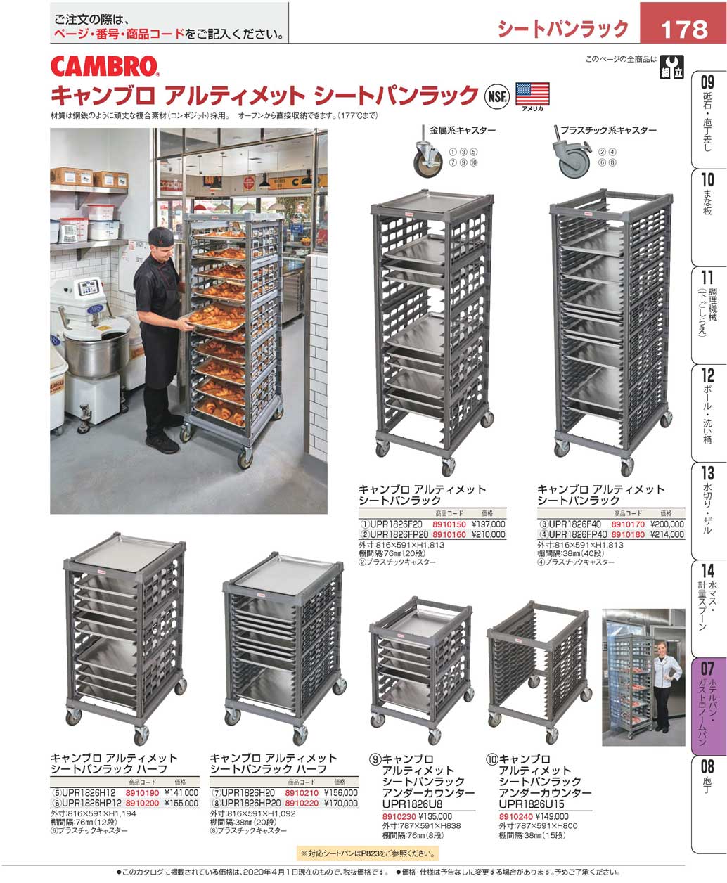 食器 シートパンラックCarts プロフェッショナルベストコレクション