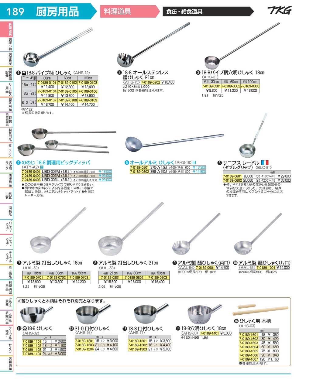 食器 給食道具Cooking Tools for Food Services ＴＫＧ１７－２ 遠藤