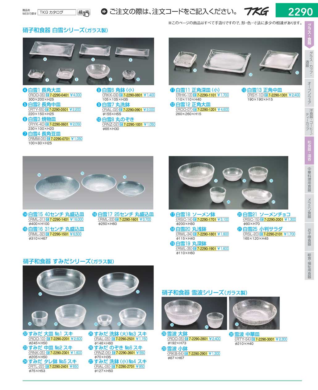 9-2381-1901)ROO10(120)硝子和食器 すみだ 大皿 Ｎｏ．１ スキ（商品