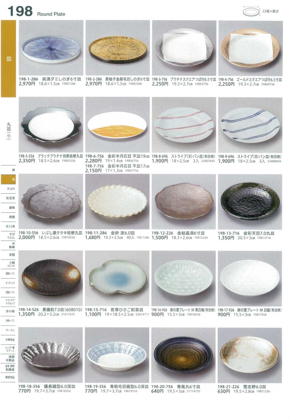 食器 丸皿（小）Round Plate (Small) うつわ１６－198ページ