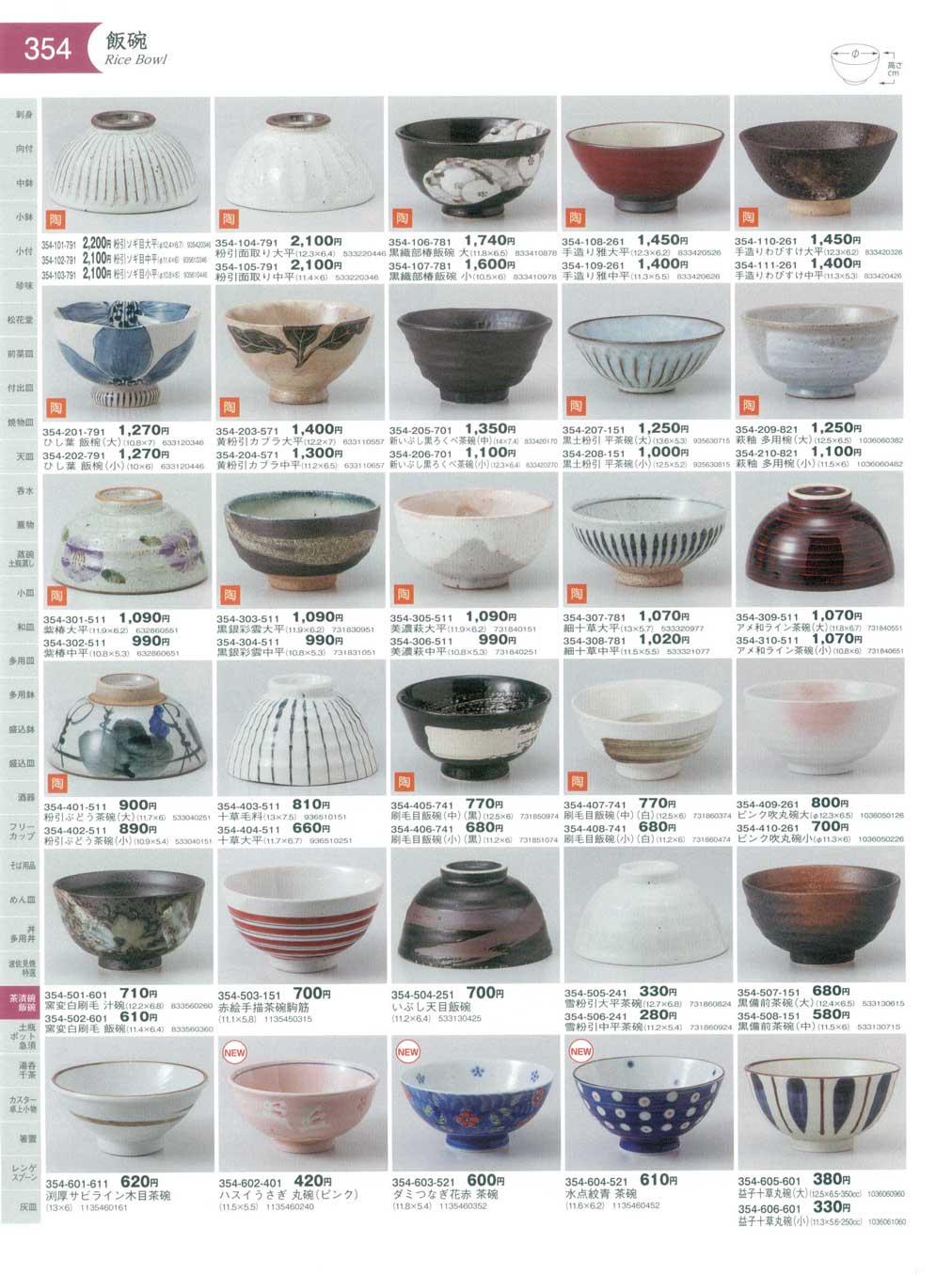 食器 飯碗Rice Bowl 器蔵１１－354ページ