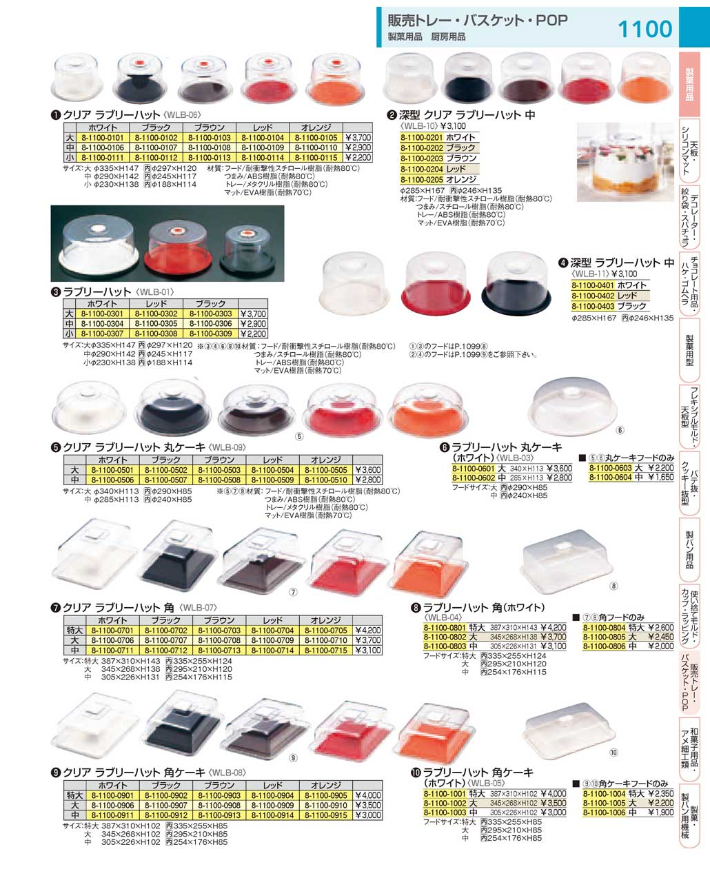 まとめ買い10個セット品】 クリア ラブリーハット 角 特大 ブラウン