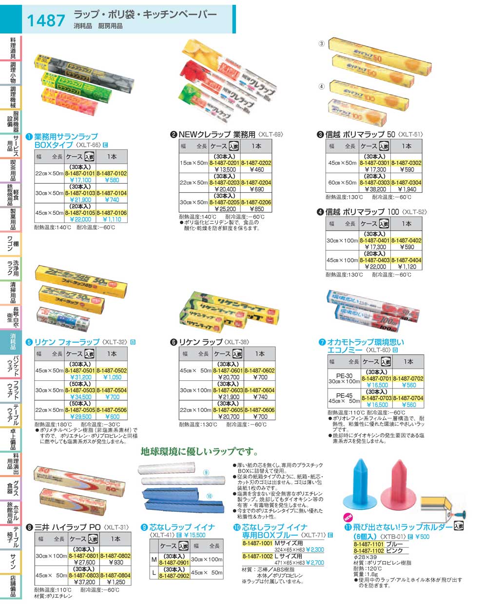 食器 ラップ：Plastic Wrap ＴＫＧ１８－１ 遠藤商事－1487ページ