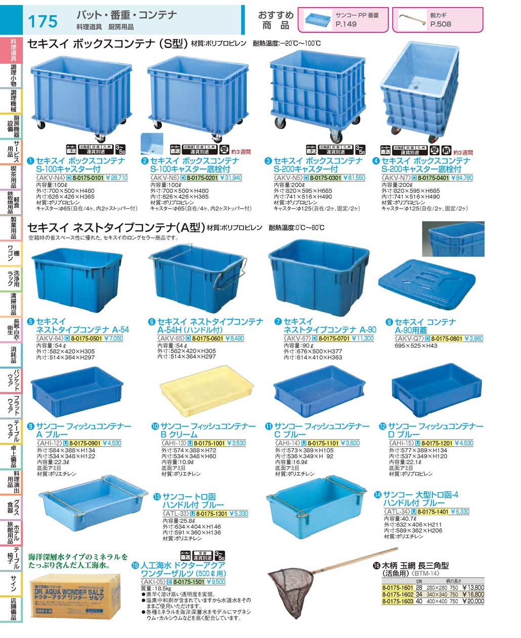 食器 ボックスコンテナ：Box type container ＴＫＧ１８－１ 遠藤商事 