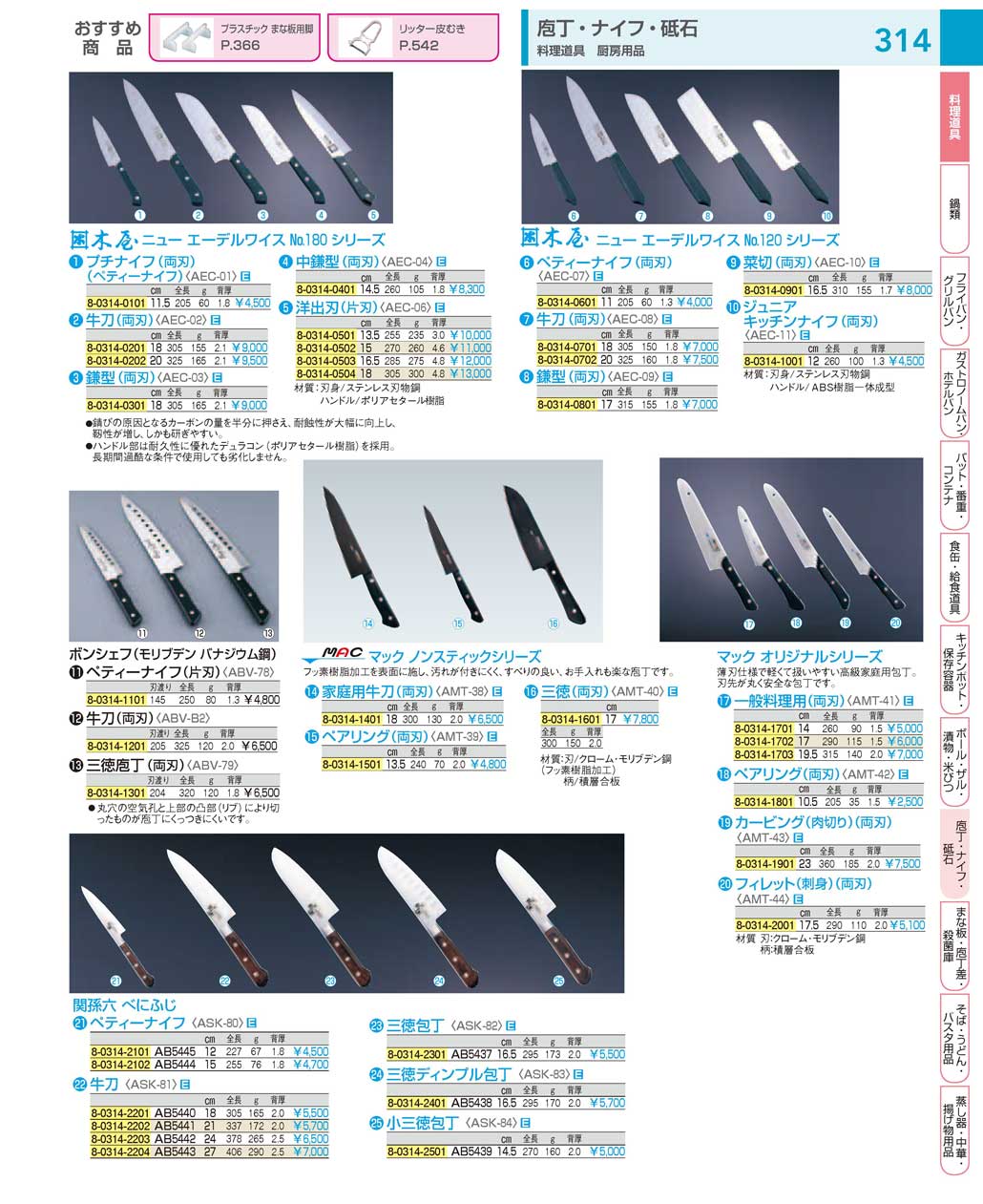 9-0326-1702)AMT4103(120)マック オリジナルシリーズ一般料理用