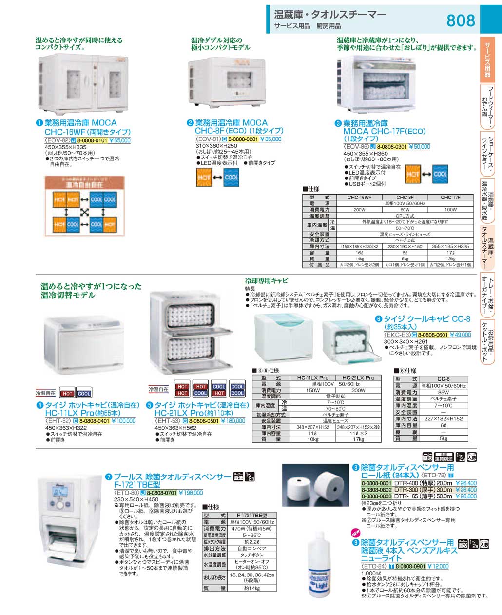 食器 温冷庫：Warm and cold storage ＴＫＧ１８－１ 遠藤商事－808ページ