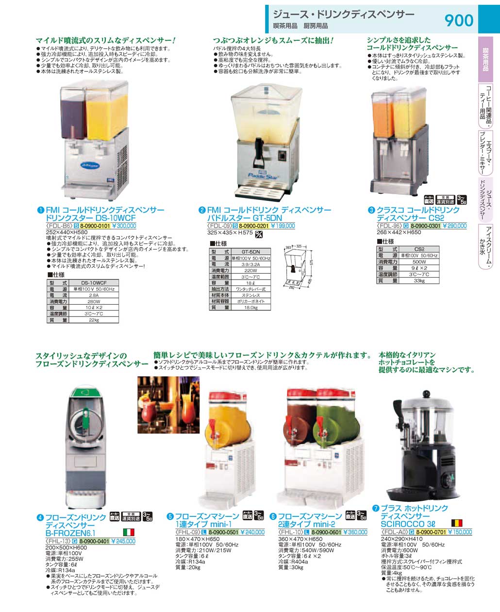 食器 ジュース ドリンクディスペンサー Drink Dispenser Device ｔｋｇ１８ １ 遠藤商事 900ページ