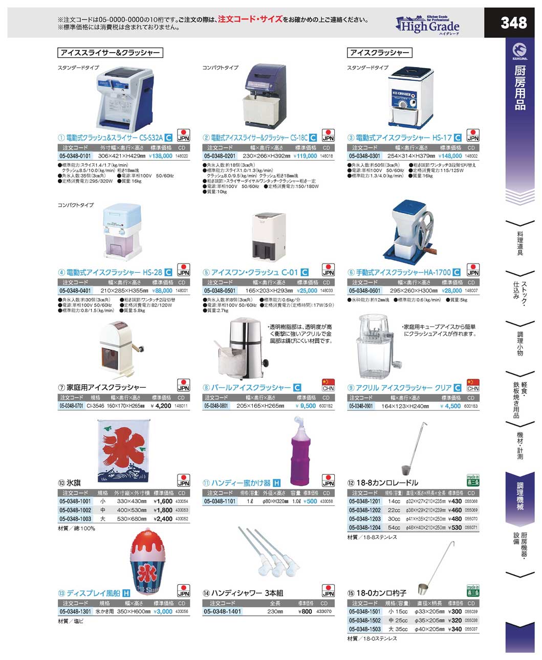 初雪 手動式アイスクラッシャー ＨＡ-１７００(120)（商品番号05-0348