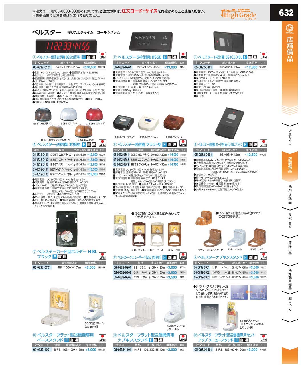 ベルスターメニューボード（お椀型専用）Ｓ-Ｂ ブラウン運賃別途(130