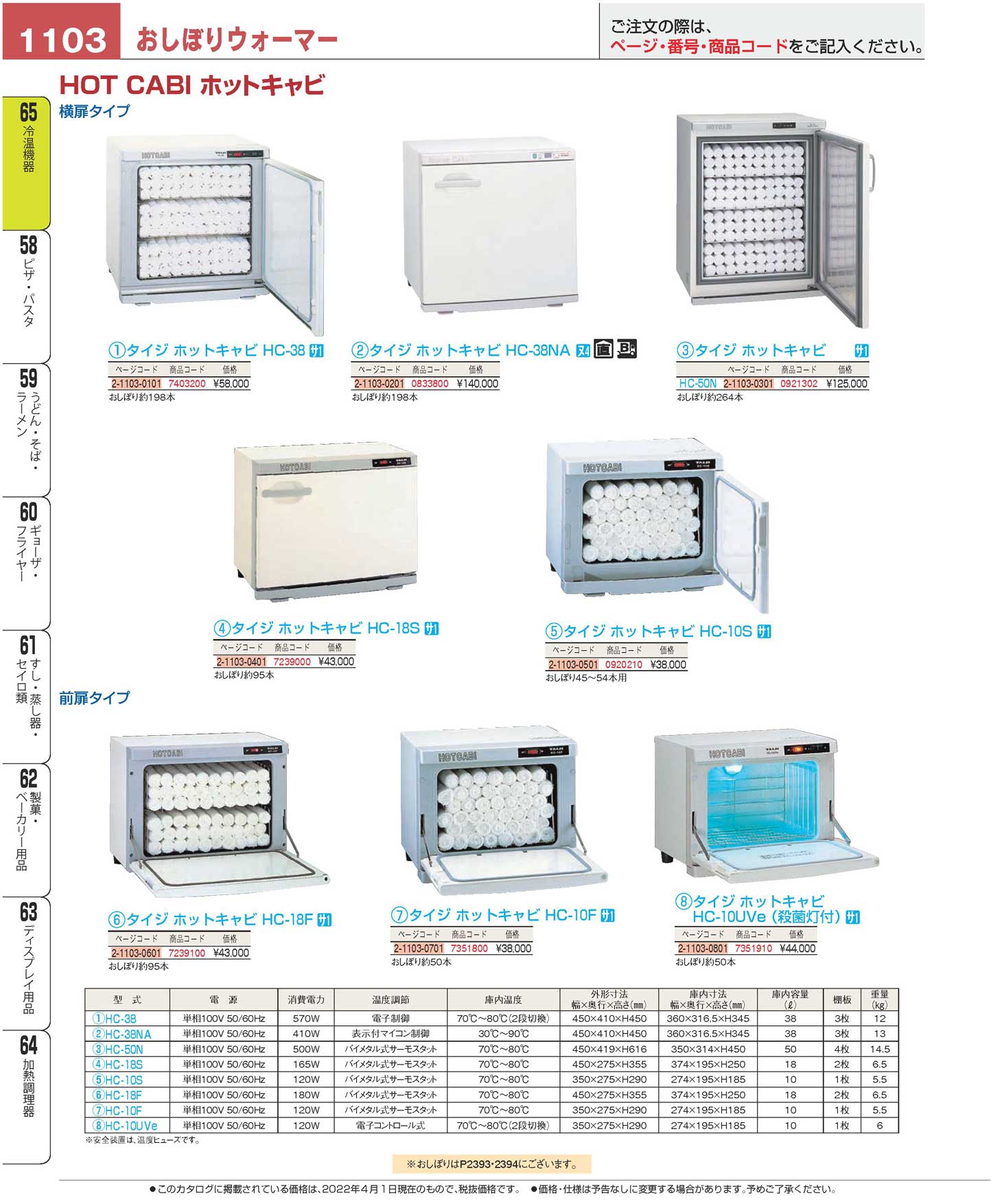 タイジ ホットキャビ ＨＣ-３８(120)（商品番号2-1103-0101）