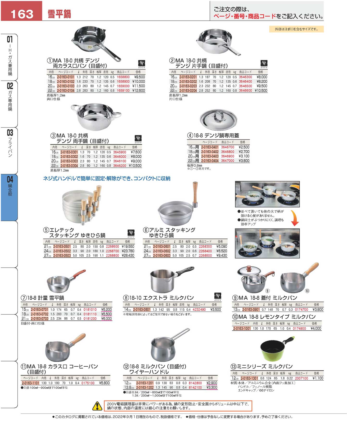 食器 鍋全般／雪平鍋Pots and pans プロフェッショナルベスト