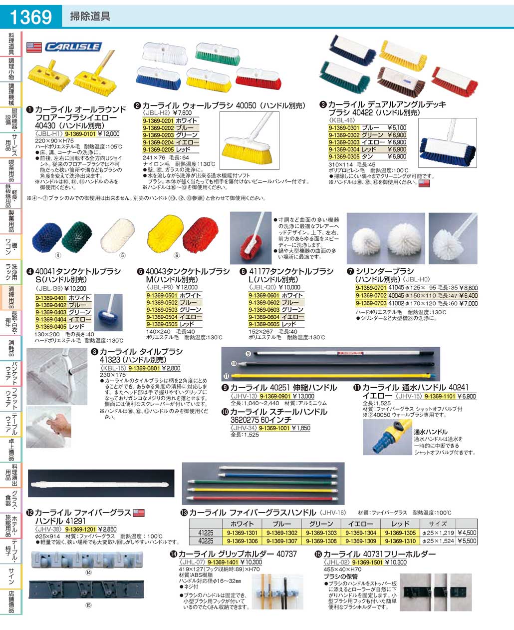 JBLG905(90)タンクケトルブラシ Ｓ（ハンドル別売）４００４１ レッド