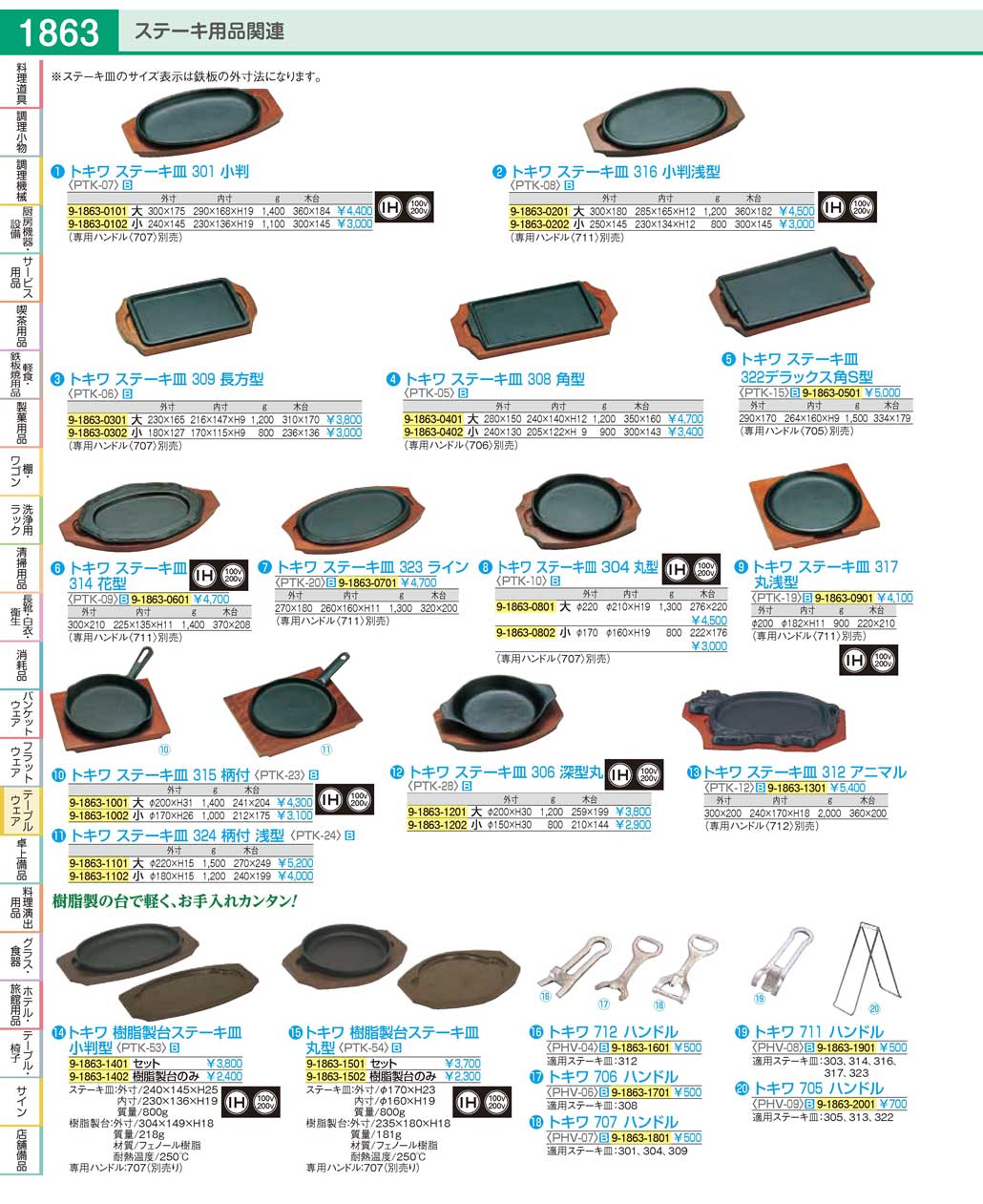 PTK19(110)トキワステーキ皿 ３１７ 丸浅型（商品番号9-1863-0901）