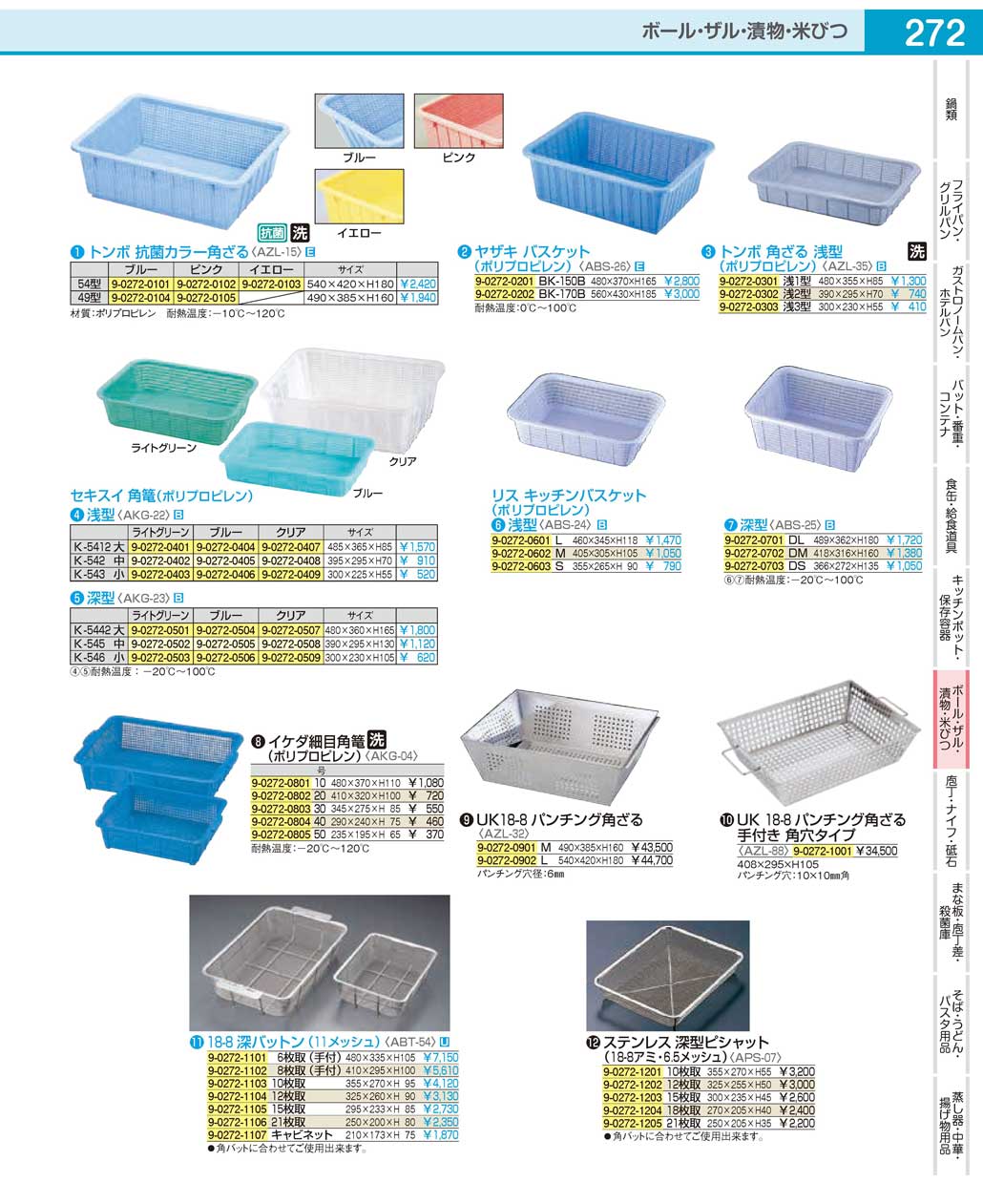 食器 料理道具／ザルCooking tools / Colander ＴＫＧ１９－１ 遠藤