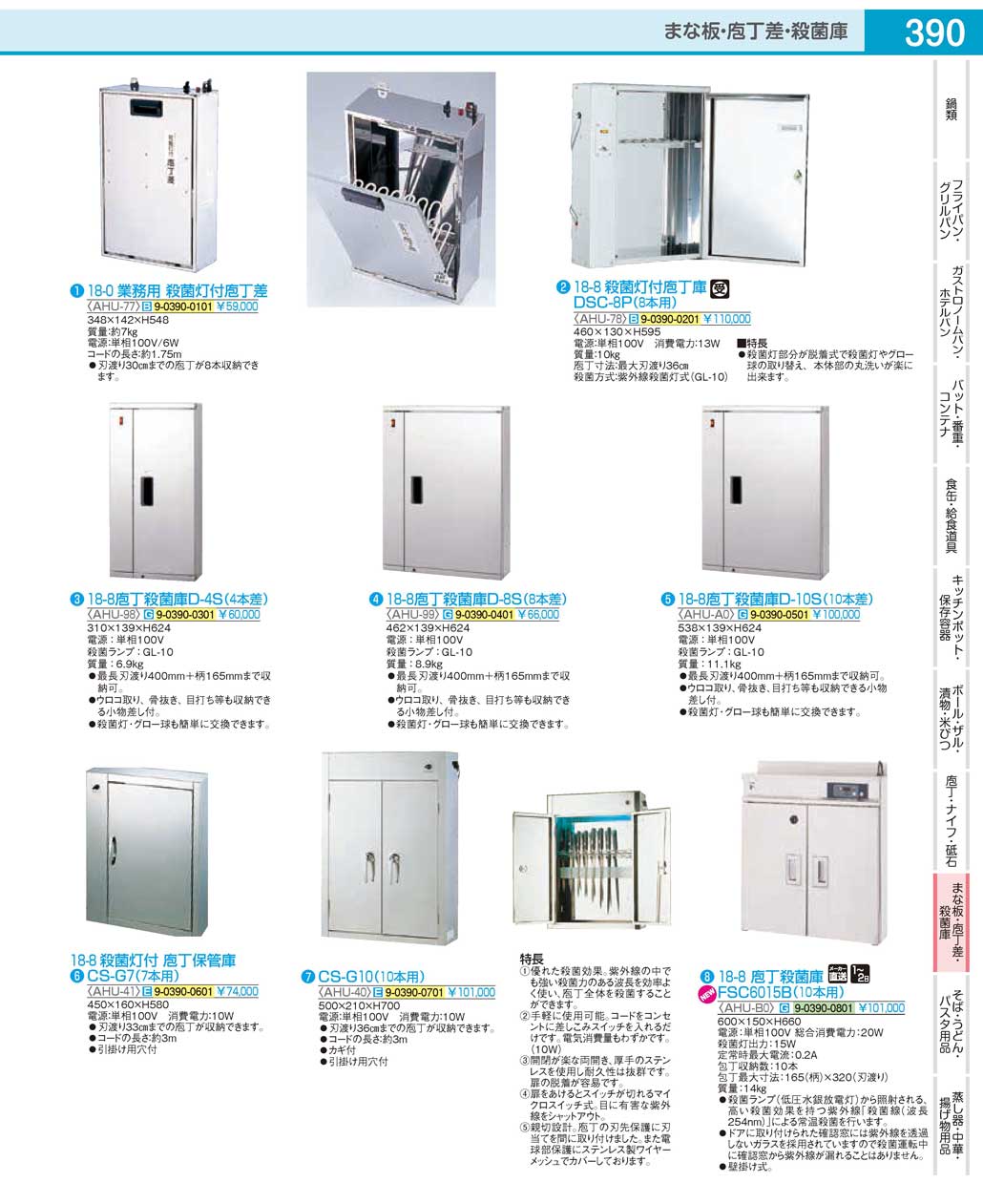 食器 包丁殺菌庫Kitchen knife sterilization storage ＴＫＧ１９－１